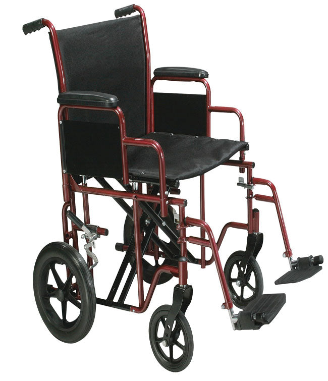 Heavy Duty Transport Chair - 22 inch Wide