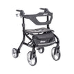 Nitro Sprint Rollator Rolling Walker, Black - BeHope