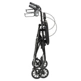 Rollator Rolling Walker with 6" Wheels, Fold Up Removable Back Support and Padded Seat