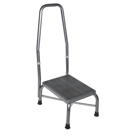 Heavy Duty Bariatric Footstool with Non Skid Rubber Platform and Handrail - BeHope