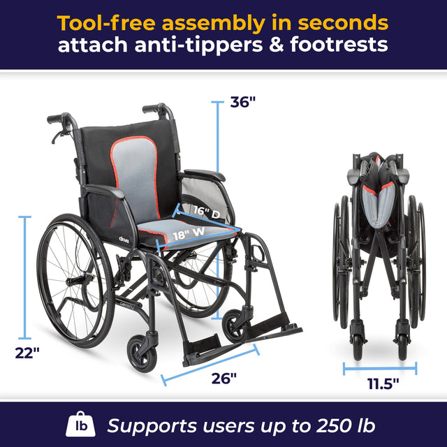 Aerofly™ Ultra-lite Wheelchair - BeHope