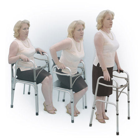 Deluxe Two Button Folding Walker - BeHope