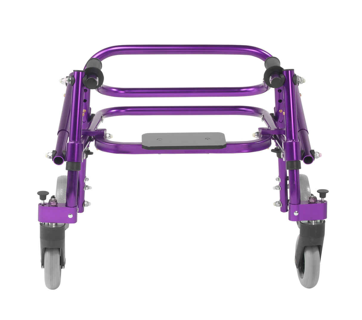 Andador posterior ligero Nimbo 2G con asiento, tamaño extra pequeño, color morado mago