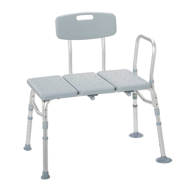 Plastic Tub Transfer Bench With Adjustable Backrest - BeHope