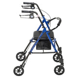 Adjustable Height Rollator Rolling Walker with 6" Wheels - BeHope