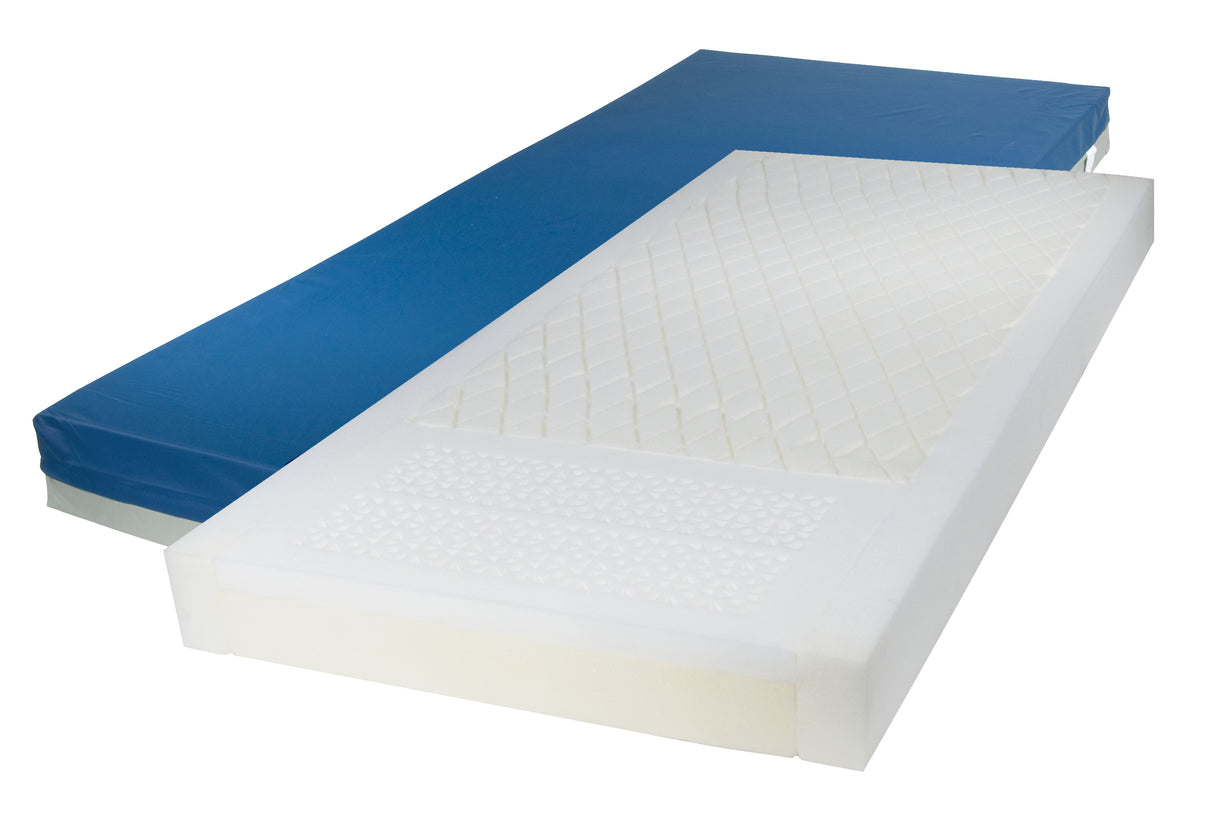 Matelas à redistribution de pression pour soins de longue durée Gravity 7, sans découpe, 84 po