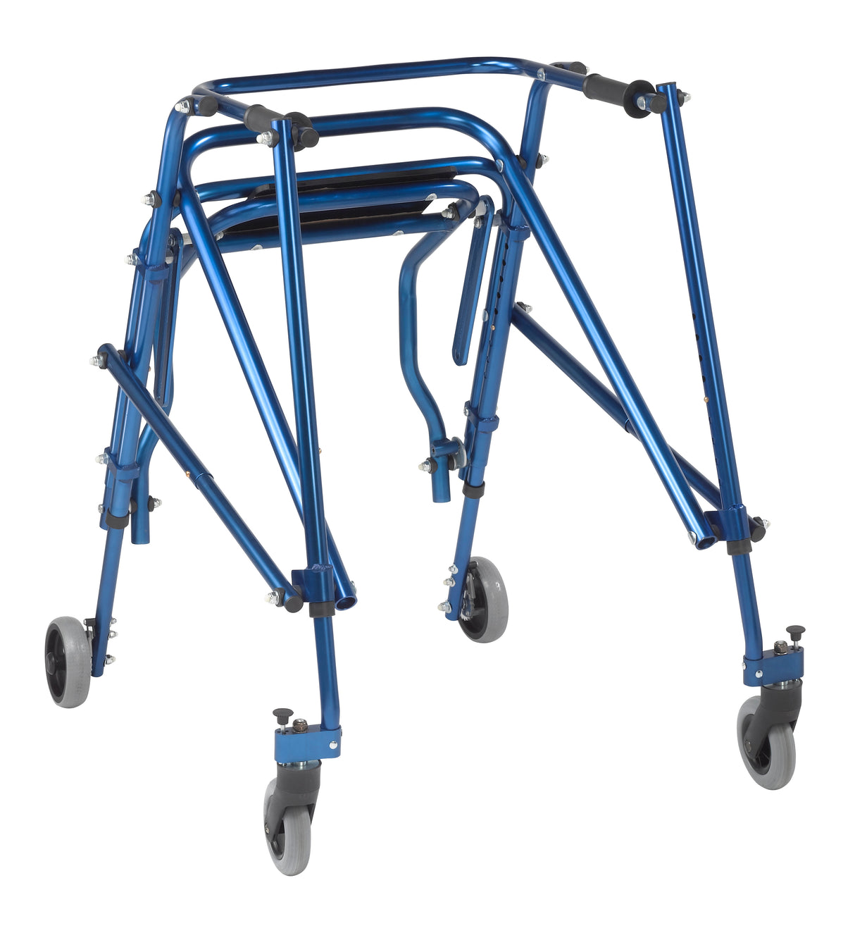 Nimbo 2G Lightweight Posterior Walker with Seat, Large, Knight Blue