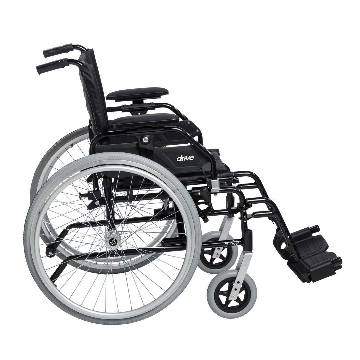 Lynx Ultra Lightweight Wheelchair, Elevating Leg Rest, 18" Seat