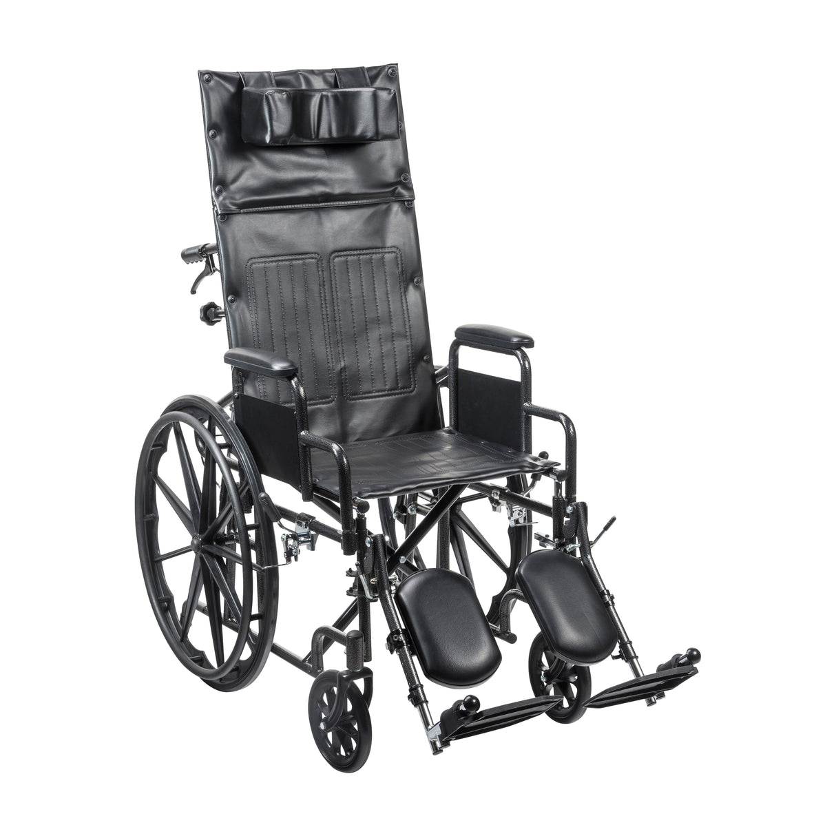 Silla de ruedas Silver Sport totalmente reclinable, brazos tipo escritorio, asiento de 20"