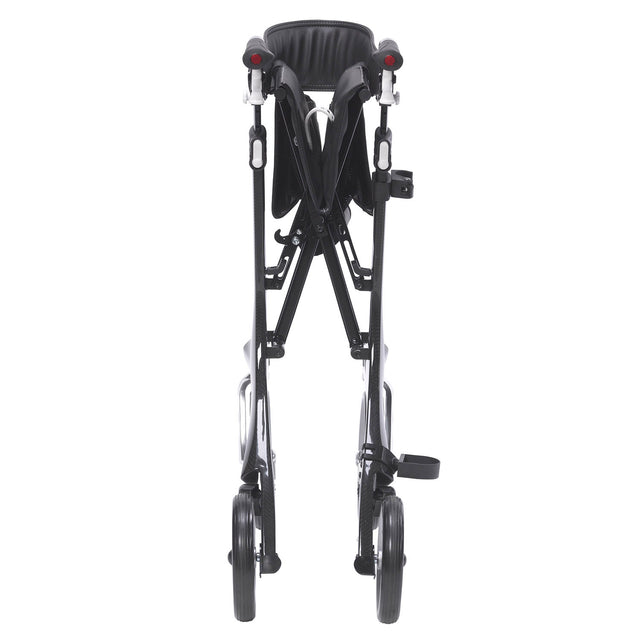 Nitro Elite Cf Carbon Fiber Rollator Rolling Walker, Black - BeHope