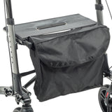 Compact Folding Rollator Rolling Walker, Grey/Black - BeHope