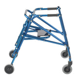 Nimbo 2G Lightweight Posterior Walker with Seat, Medium, Knight Blue