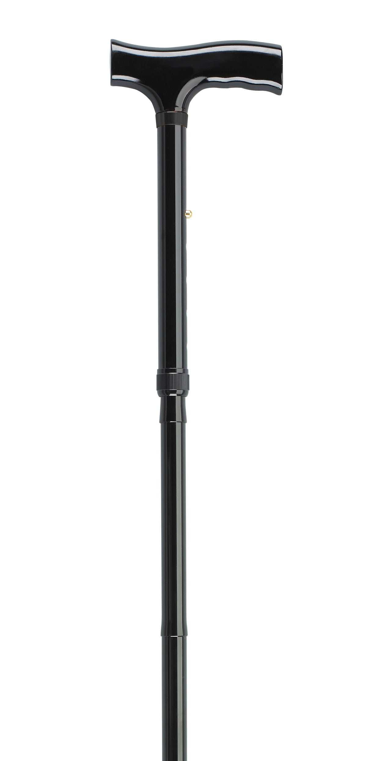 Lightweight Adjustable Folding Cane with T Handle, Black Floral