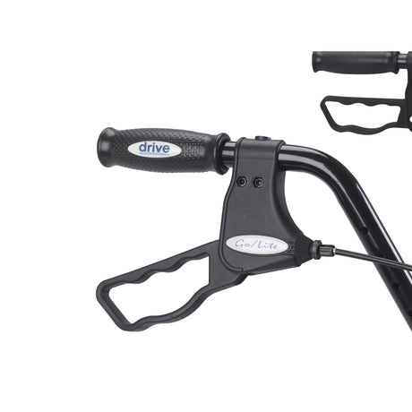 Heavy Duty Bariatric Rollator Rolling Walker with Large Padded Seat, Blue - BeHope