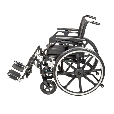 Viper Plus GT Wheelchair with Universal Armrests, Elevating Legrests, 16" Seat - BeHope