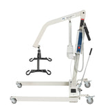 Bariatric Battery Powered Electric Patient Lift with Four Point Cradle and Rechargeable, Removable Battery
