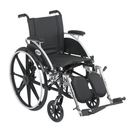 Fauteuil roulant Viper avec accoudoirs amovibles rabattables, accoudoirs de bureau, repose-jambes élévateurs, siège de 12 po