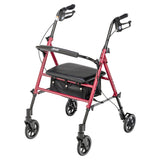Adjustable Height Rollator Rolling Walker with 6" Wheels - BeHope