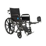 Reclining Wheelchair with Full-Length Arms