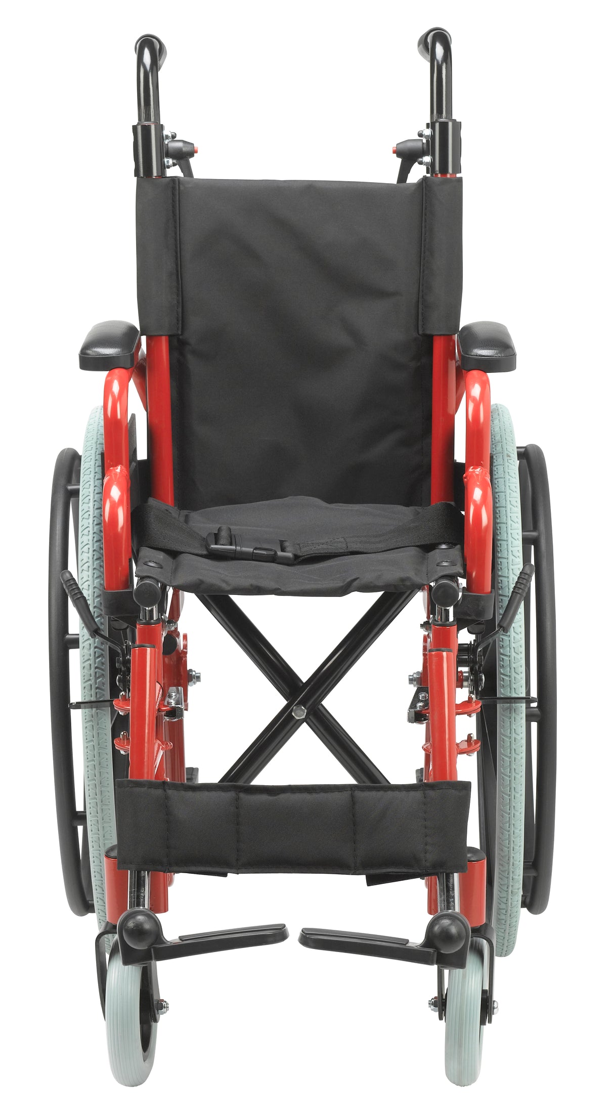 Wallaby Pediatric Folding Wheelchair, 12", Fire Truck Red - BeHope
