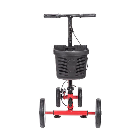 Nitro Glide Knee Walker Knee Scooter Crutch Alternative, Red - BeHope