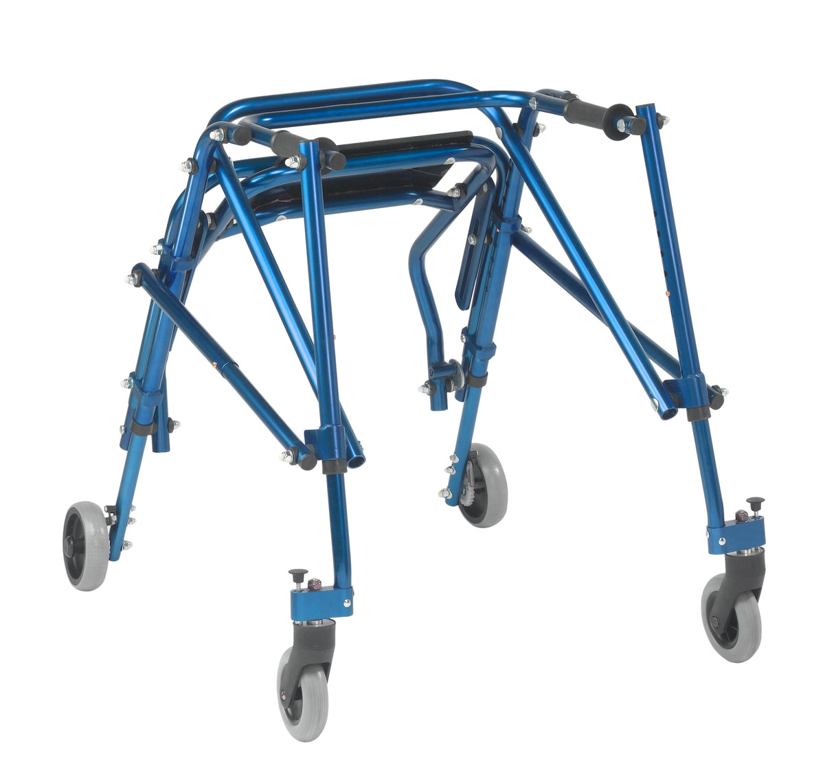 Andador posterior ligero Nimbo 2G con asiento, mediano, azul caballero