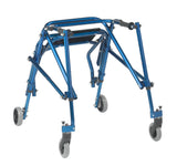 Nimbo 2G Lightweight Posterior Walker with Seat, Medium, Knight Blue