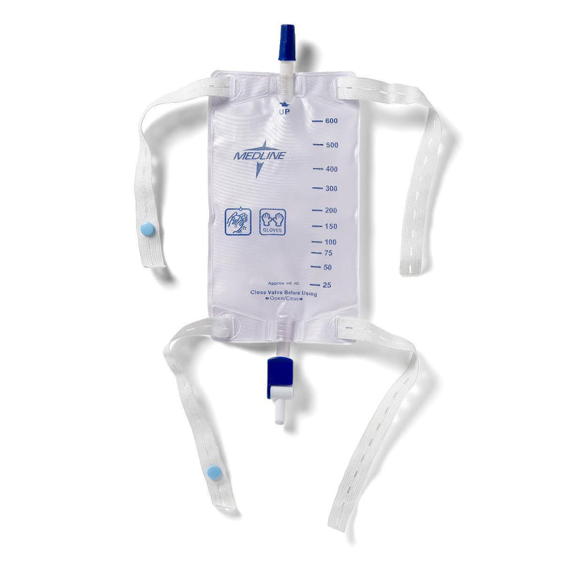 Medline Urinary Leg Bag, Medium With Flip Drain - BeHope