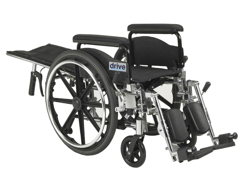 Viper Plus Gt Full Reclining Wheelchair, Detachable Full Arms, 16" Seat - BeHope