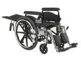 Viper Plus Gt Full Reclining Wheelchair, Detachable Full Arms, 16" Seat - BeHope