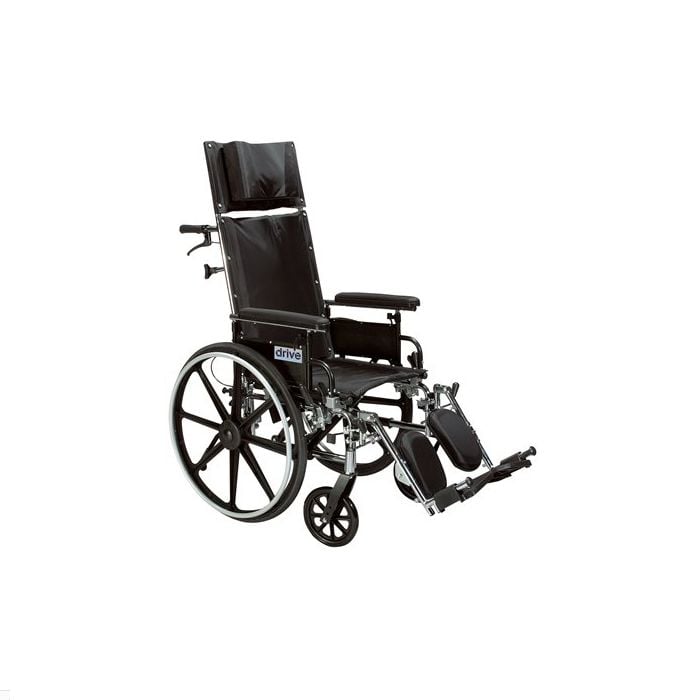 Viper Plus Gt Full Reclining Wheelchair, Detachable Full Arms, 16" Seat - BeHope