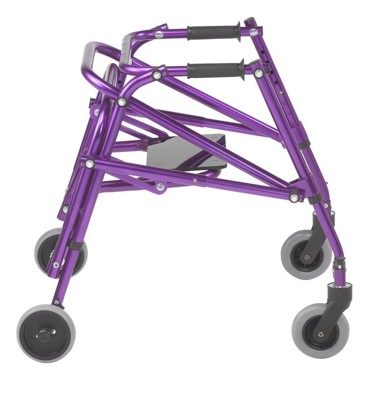 Andador posterior ligero Nimbo 2G con asiento, tamaño pequeño, color morado mago