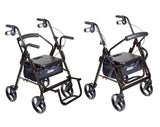 Duet Dual Function Transport Wheelchair Rollator Rolling Walker - BeHope