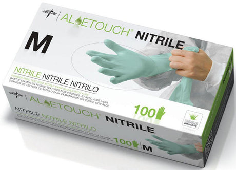 Aloetouch Nitrile Powder-free Exam Glove Chemo Approved Small Green