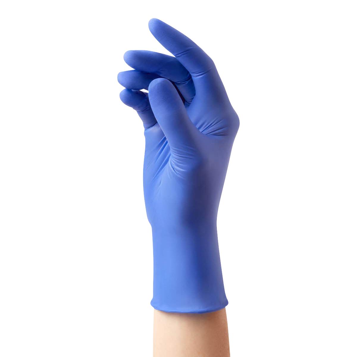 Sensicare Silk Nitrile Exam Glove Powder-free With Film X-small Boxes Of 250 Blue