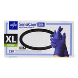 Sensicare Silk Nitrile Exam Glove Powder-free With Film X-small Boxes Of 250 Blue