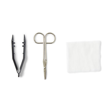 SUTURE REMOVAL KIT STERILE WITH PLASTIC FORCEP,LITTAUER SCISSOR,GAUZE SPONGE