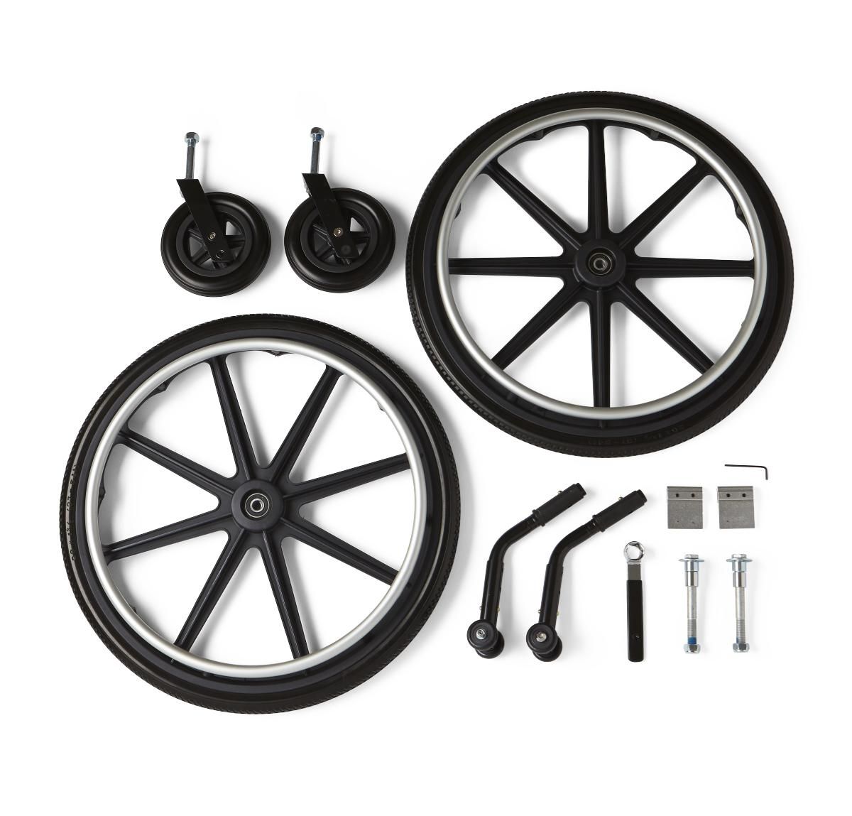 Kit Super Hemi-Height de Medline para ruedas de sillas de ruedas estándar