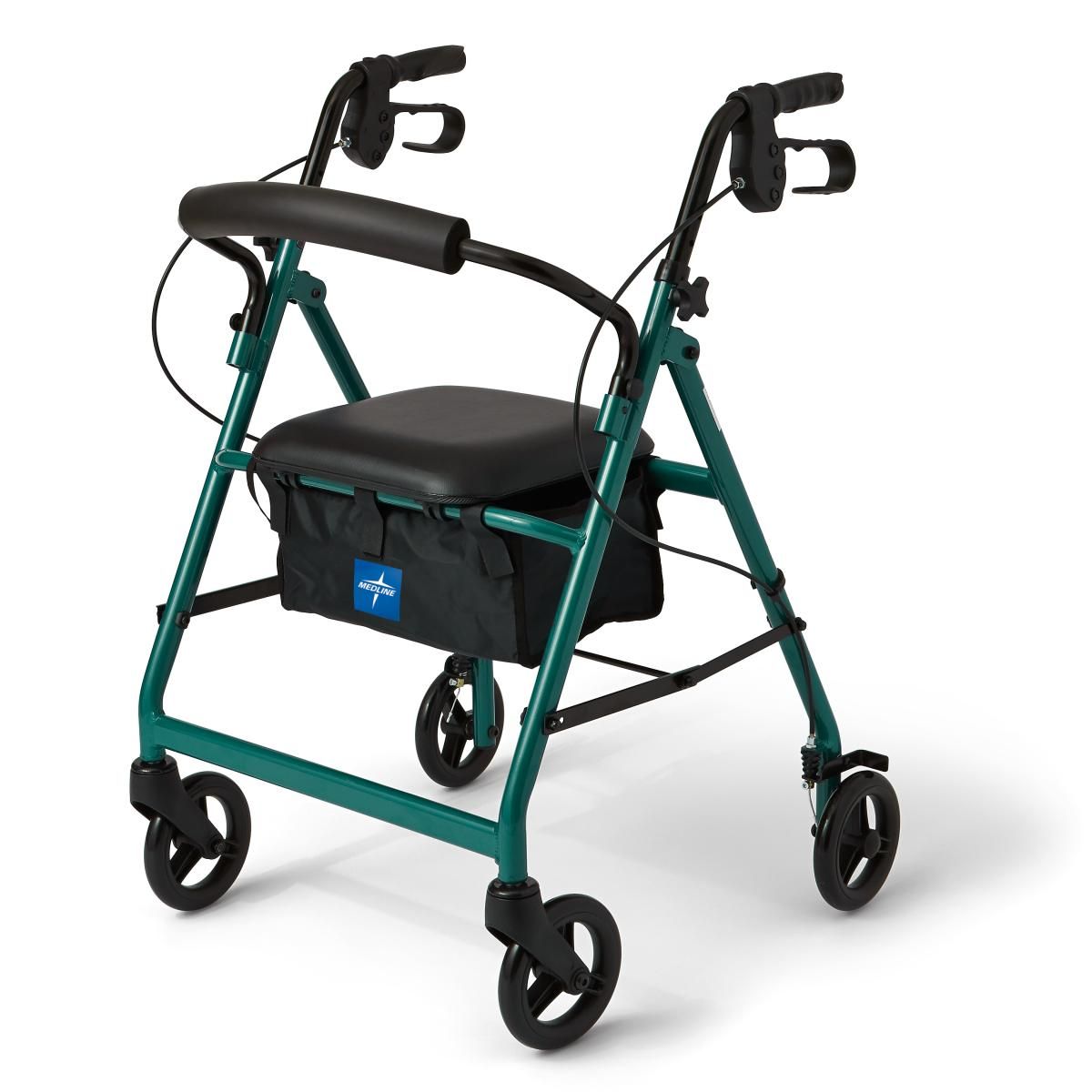 Medline Basic Aluminum Rollator w 6in Wheels