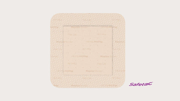 Mepilex Border Flex Lite Adherent Foam Dressing 7.5cm X 7.5cm - Behope