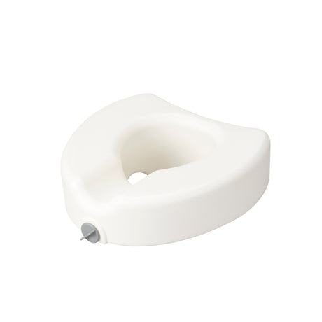 Premium Plastic Raised Toilet Seat with Lock, Elongated - BeHope