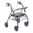 Heavy Duty Bariatric Rollator Rolling Walker with Large Padded Seat, Blue - BeHope