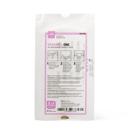 Versatel One Silicone Contact Layer Dressing 7.5cm X 10cm Box/10 Each