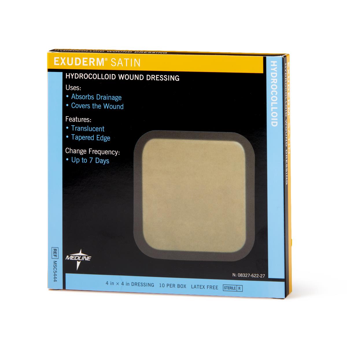 Exuderm Satin Hydrocolloid Dressing 5cm X 5cm Box/20 Each