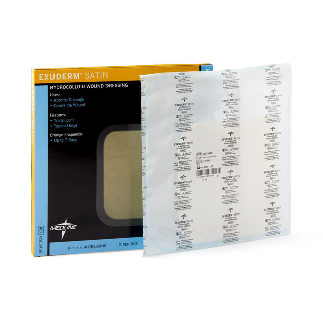 Exuderm Satin Hydrocolloid Dressing 5cm X 5cm Box/20 Each - BeHope