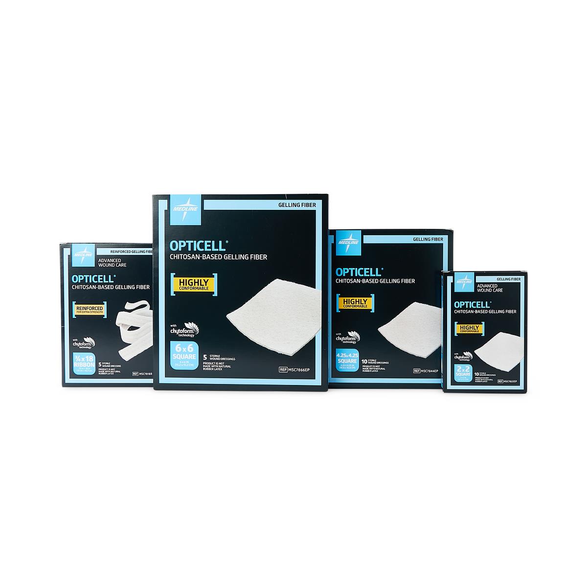 Opticell Gelling Fiber Wound Dressing 10cm X 10cm