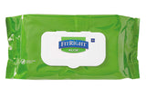 Fitright Aloe Pre-moistened 8"x10" Personal Hygiene Wipes Unscented 100per Softpack Case/6 Pkg