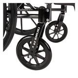 Cruiser X4 Lightweight Dual Axle Wheelchair with Adjustable Detachable Arms, Desk Arms, Elevating Leg Rests, 18" Seat