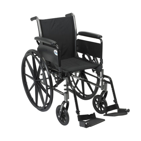 Cruiser III Light Weight Wheelchair with Flip Back Removable Arms - BeHope