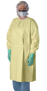 Medline AAMI Level-3 Multi-Layer SMS Heavy-Weight Isolation Gown, Tape-Tab Neck